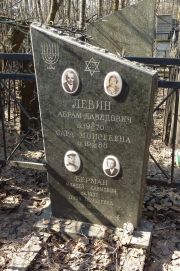 Левин Абрам Давидович, Москва, Востряковское кладбище